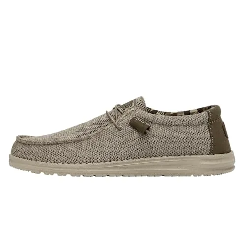110350500 HEY DUDE MEN'S WALLY SOX SIZE MEN 14 BEIGE - Like New