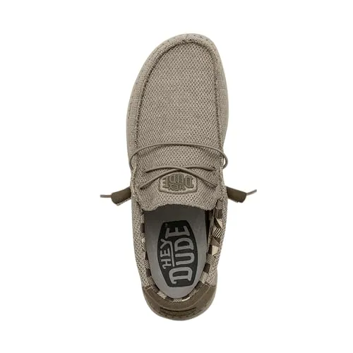 110350500 HEY DUDE MEN'S WALLY SOX SIZE MEN 14 BEIGE - Like New