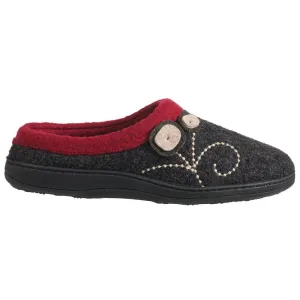 Acorn Women's Dara Slippers- Charcoal Button
