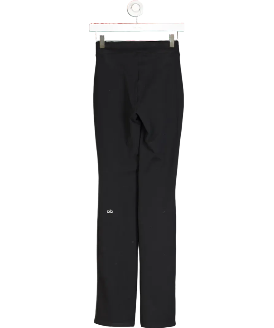 alo yoga Black Airbrush High-waist Flutter Legging UK XS
