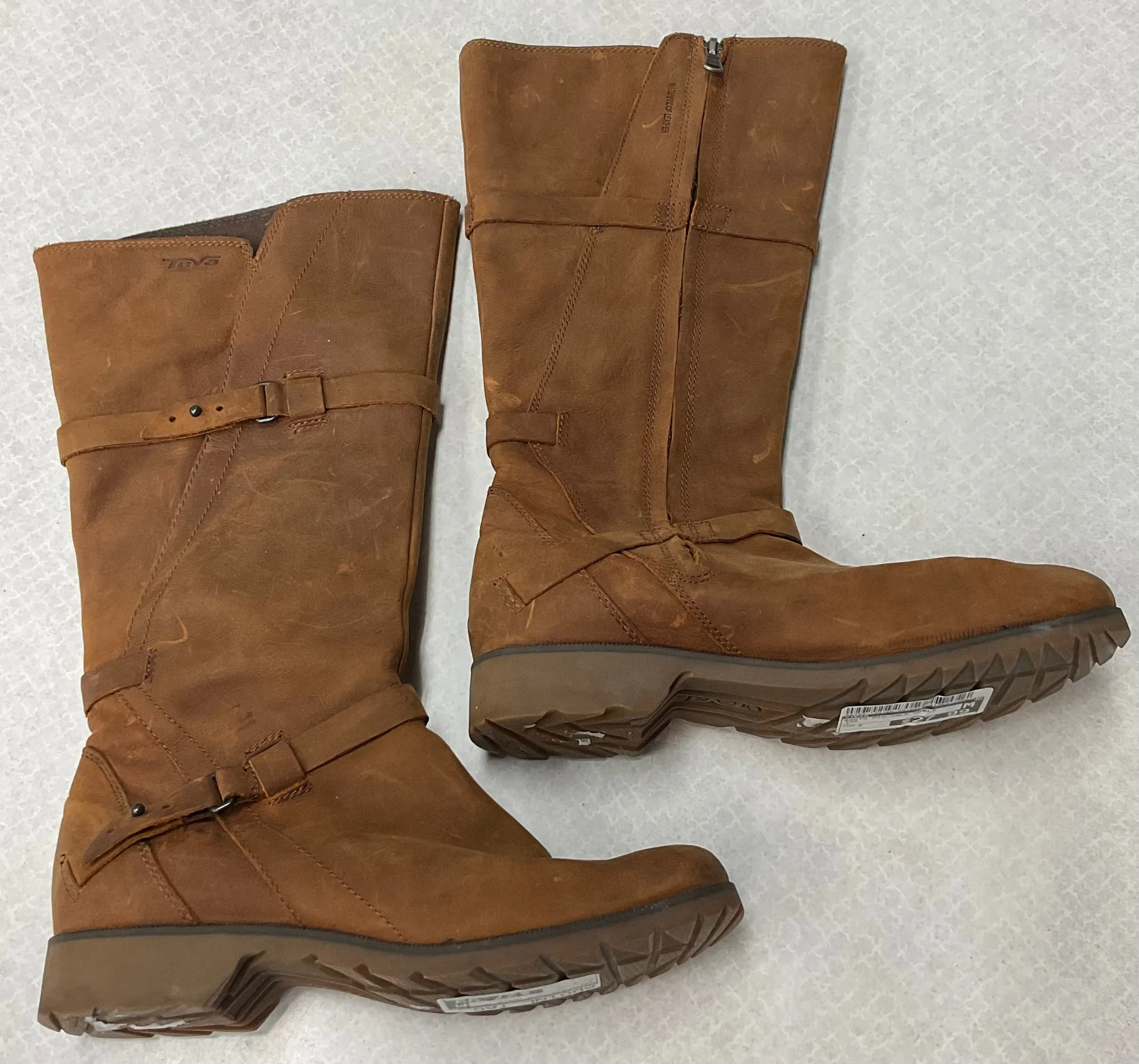 Boots Mid-Calf Heels By Teva In Tan, Size:7