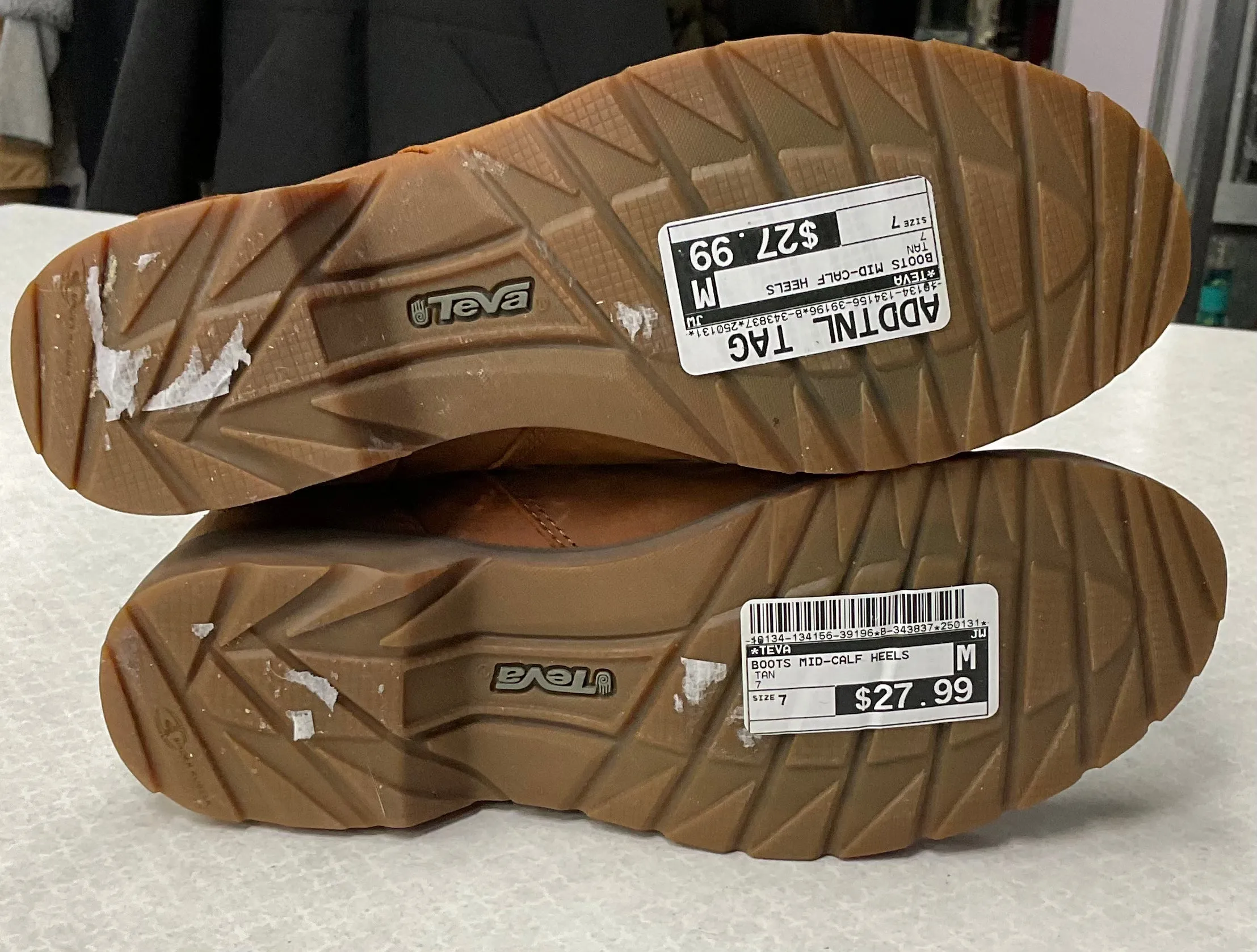 Boots Mid-Calf Heels By Teva In Tan, Size:7