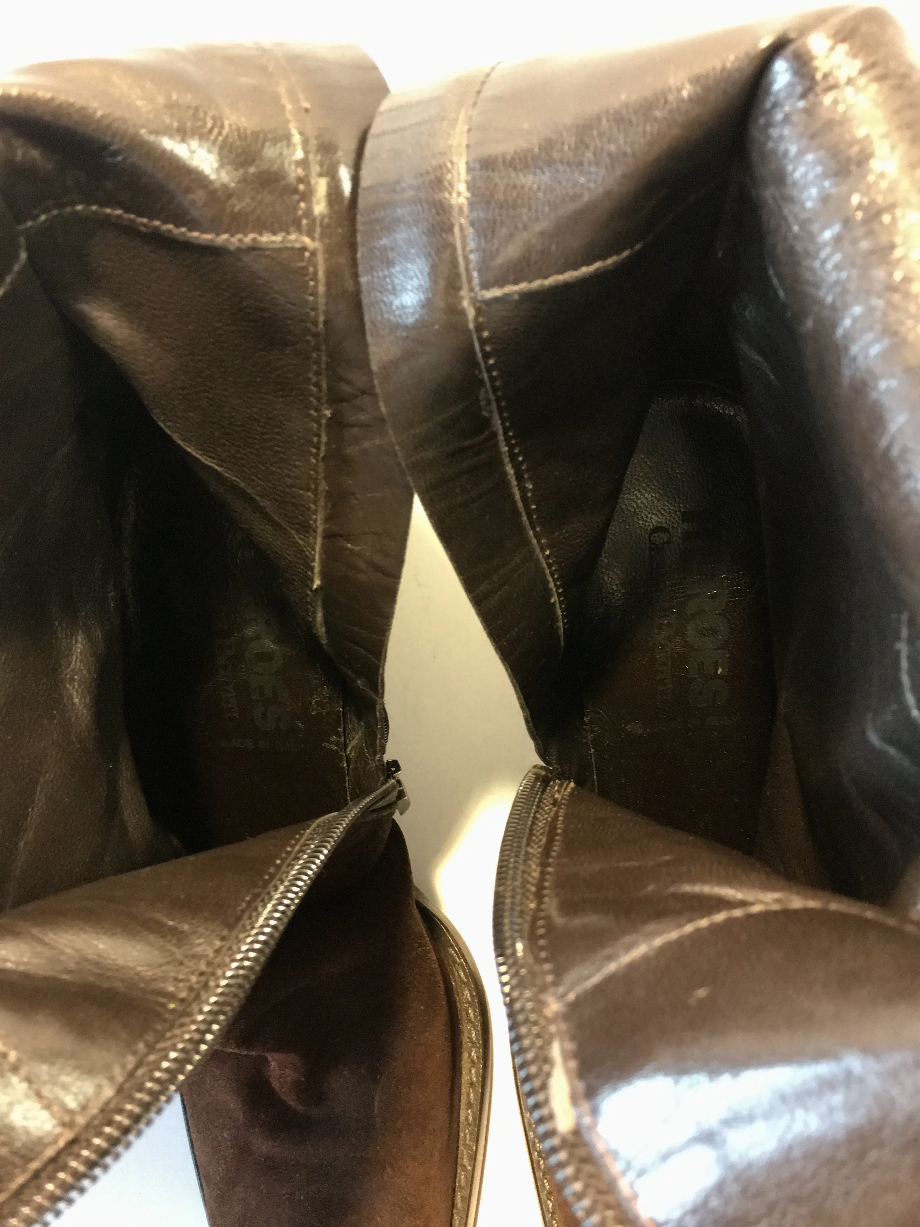 CESARE PACIOTTI HEROES HARNESS SUEDE MID-CALF BOOTS SIZE 36