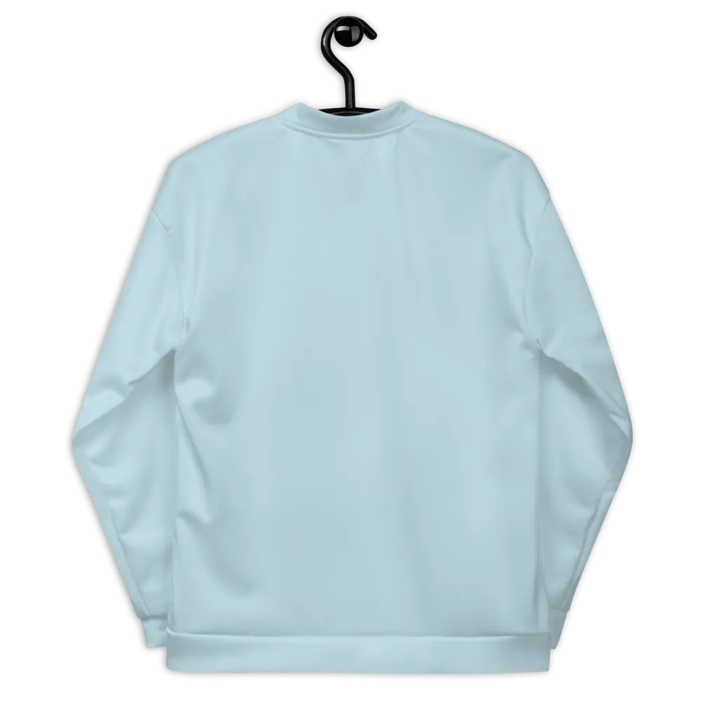 CRXWN | Drip or Dye Sunblocked Run Star Hike Sky Blue Solid UNISEX Bomber Jacket