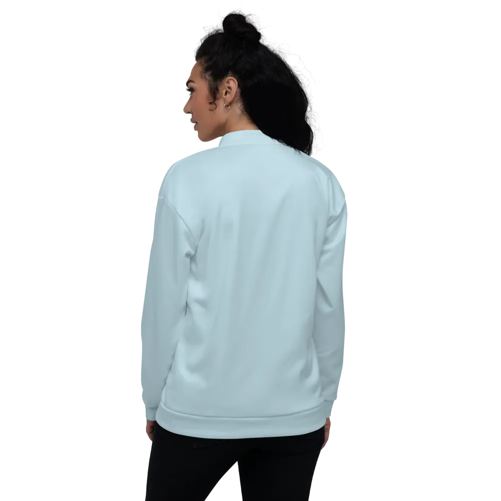 CRXWN | Drip or Dye Sunblocked Run Star Hike Sky Blue Solid UNISEX Bomber Jacket