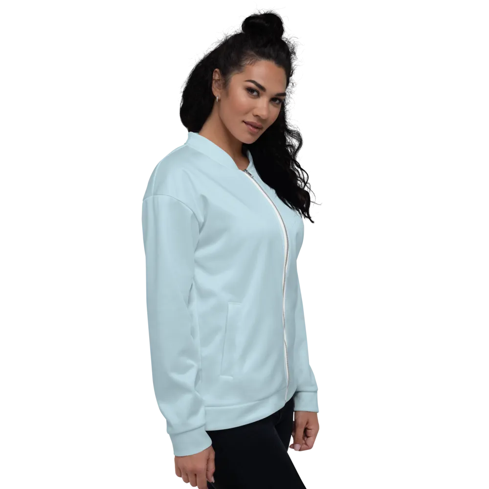 CRXWN | Drip or Dye Sunblocked Run Star Hike Sky Blue Solid UNISEX Bomber Jacket