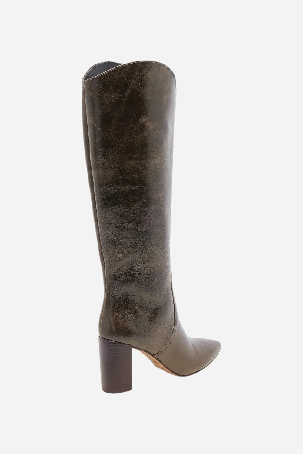 Dolce Vita Nedi in Dark Olive Leather
