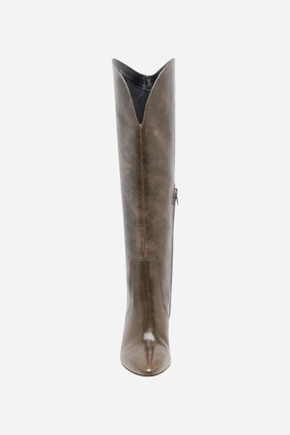 Dolce Vita Nedi in Dark Olive Leather