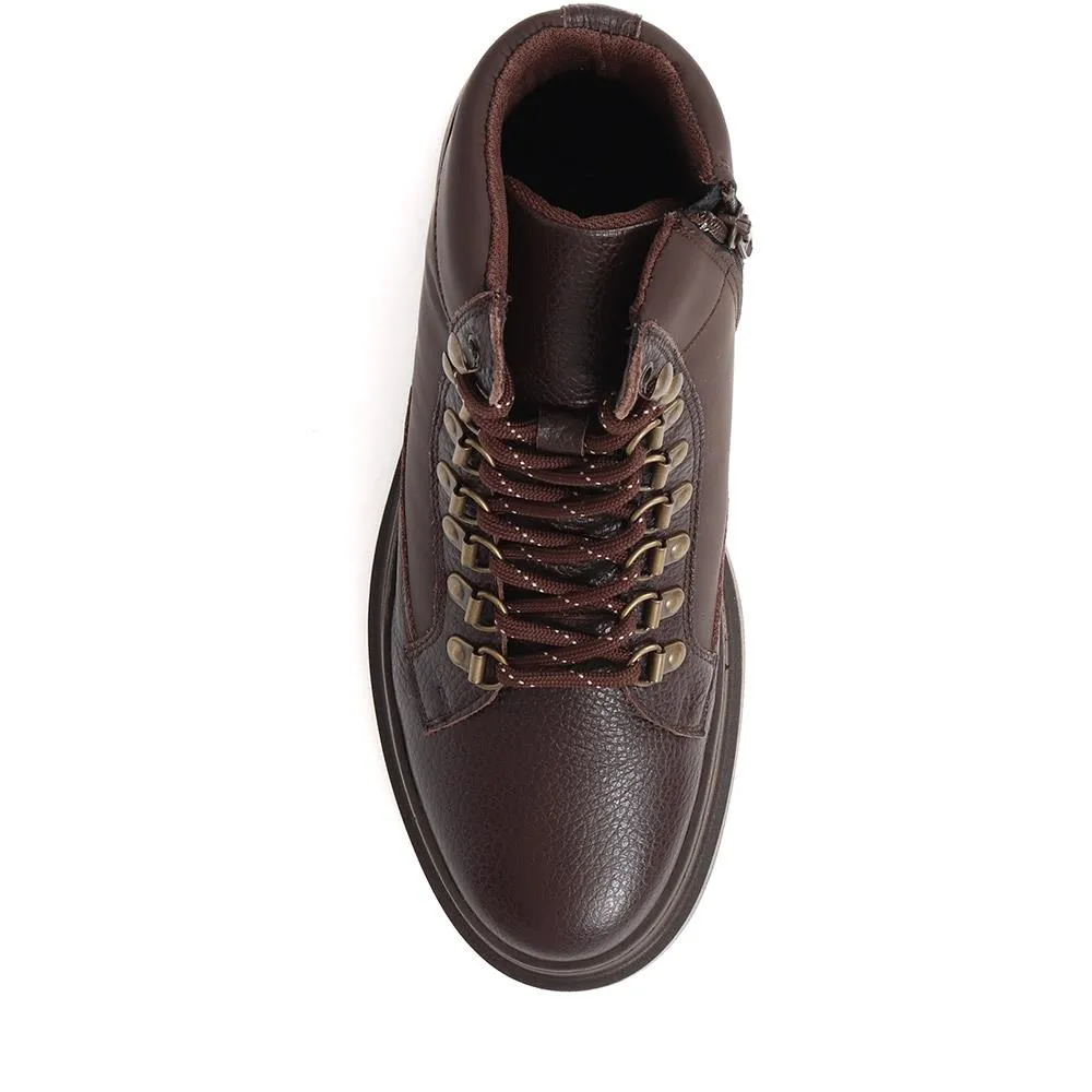 Drexel Chunky Leather Boots - DREXEL / 324 503