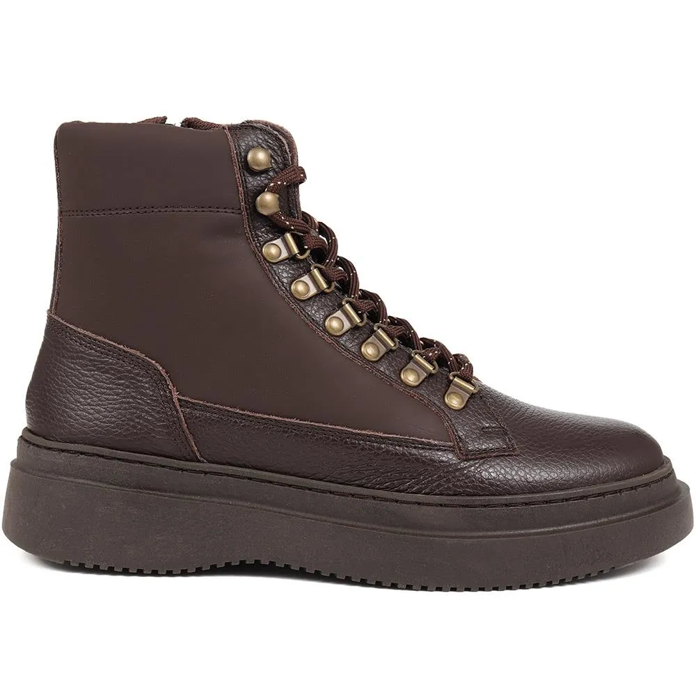 Drexel Chunky Leather Boots - DREXEL / 324 503