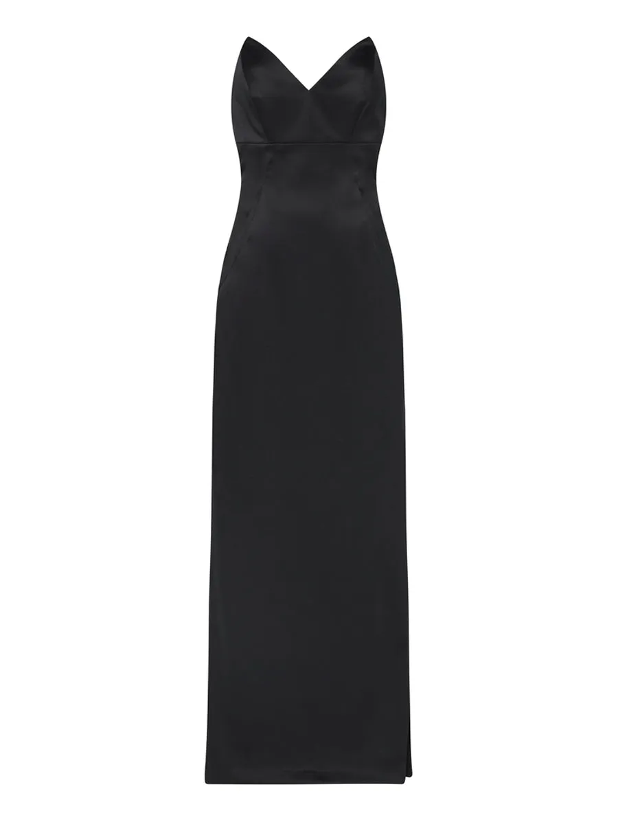 Gabriella Gown - Navy   Black