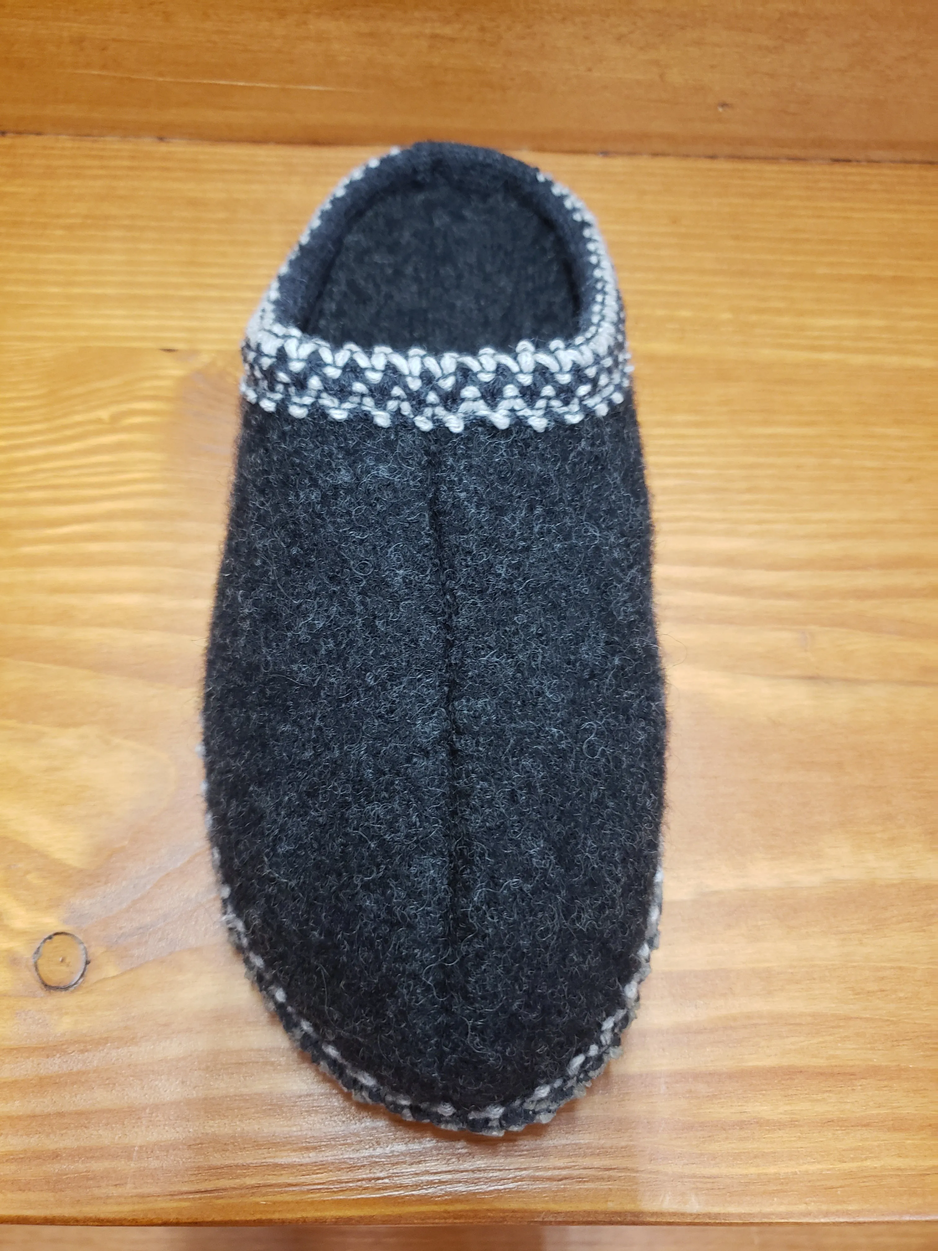 Haflinger AS classic slipper charcoal 611002-77
