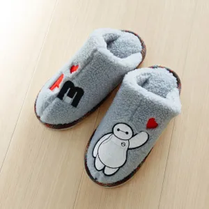 JP x BM - Big Hero 6 Baymax Fluffy Boa Slippers for Adults