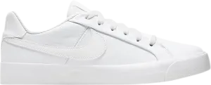 Limited Edition Nike Wmns Court Royale AC Canvas 'Triple White' Sneakers, White