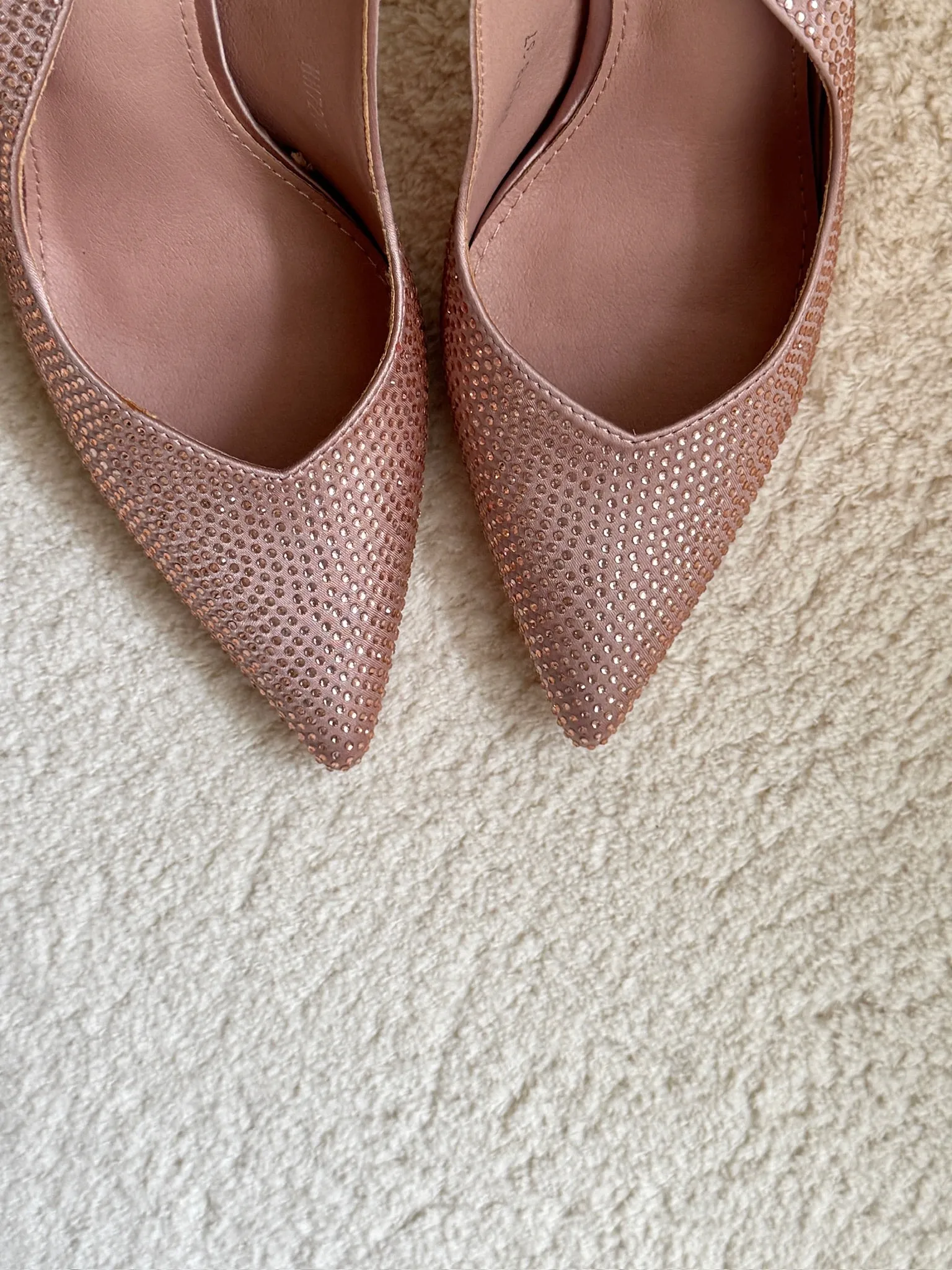 Lora Rhinestone Pumps - Light Pink