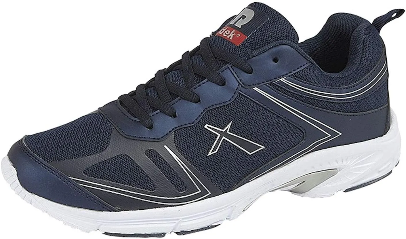 Mens Lace up Gym Running Jogger Memory Foam Lightweight Trainers Shoes Size 6-12-Navy-12 UK