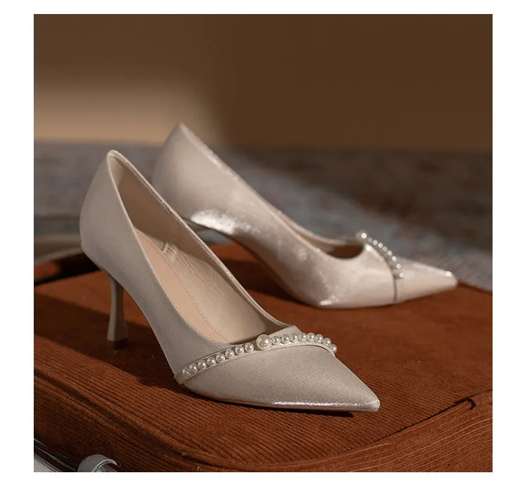 Mimosa Elegant Silk Pumps
