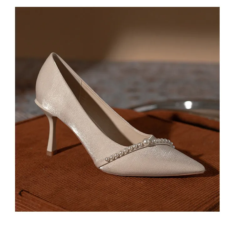 Mimosa Elegant Silk Pumps