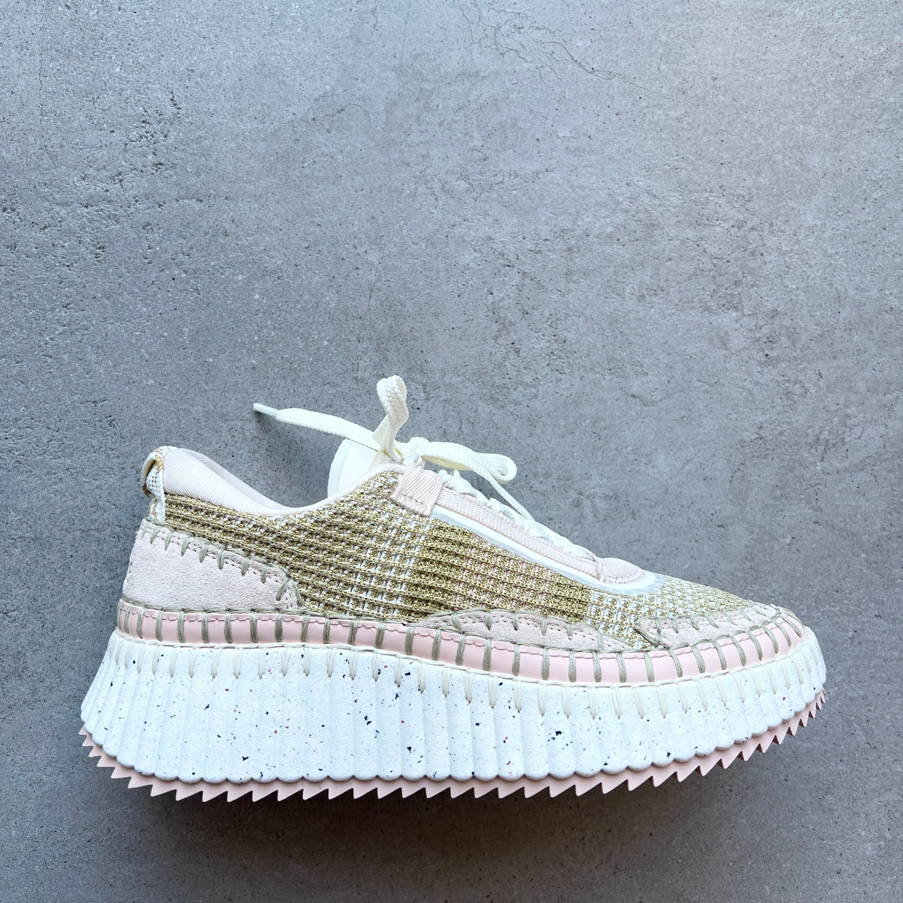 Nama Metallic Sneaker, Pink and Gold