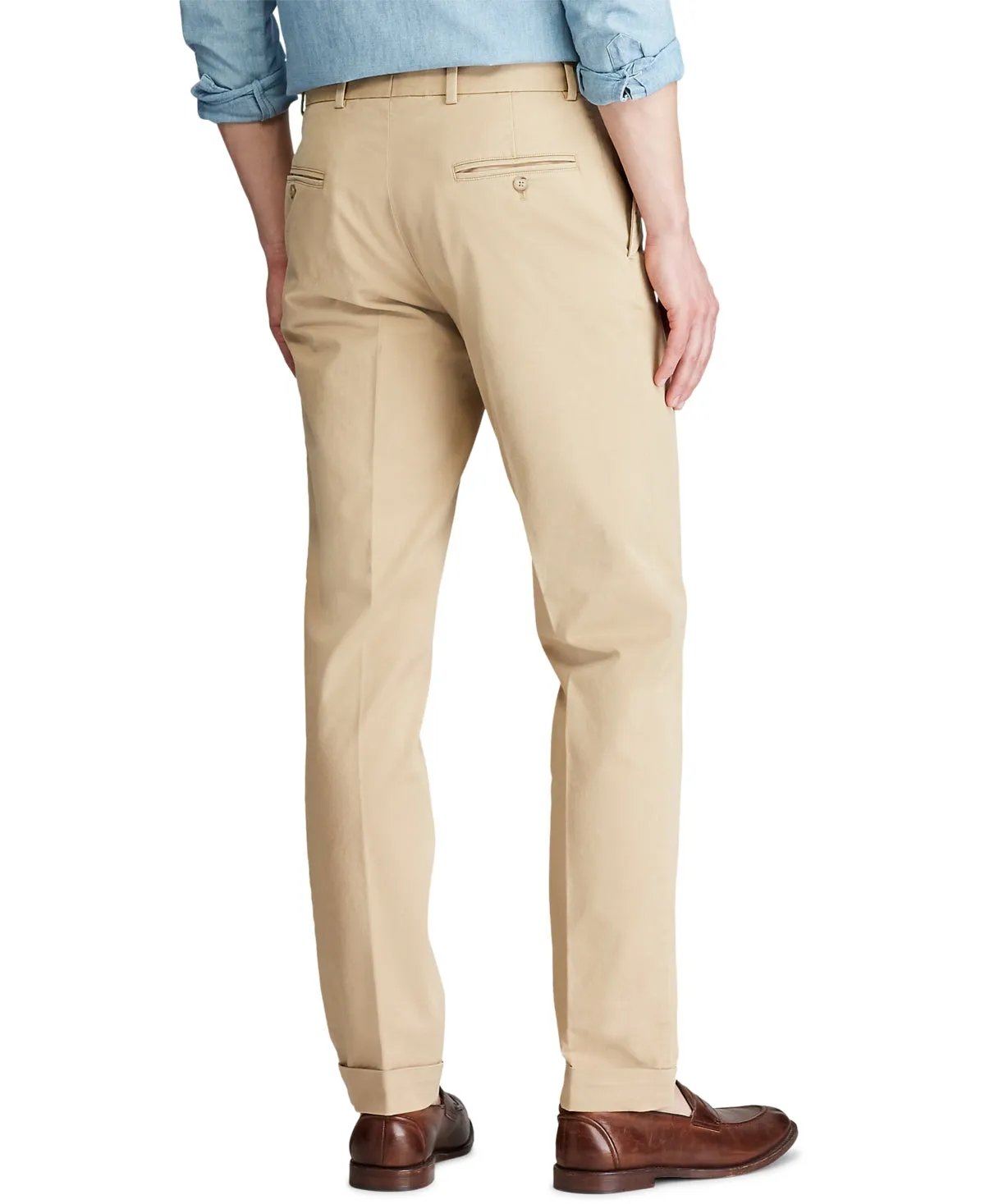 Polo Ralph Lauren Mens Polo Stretch Chino Pants Monument Tan Beige  33 x 32