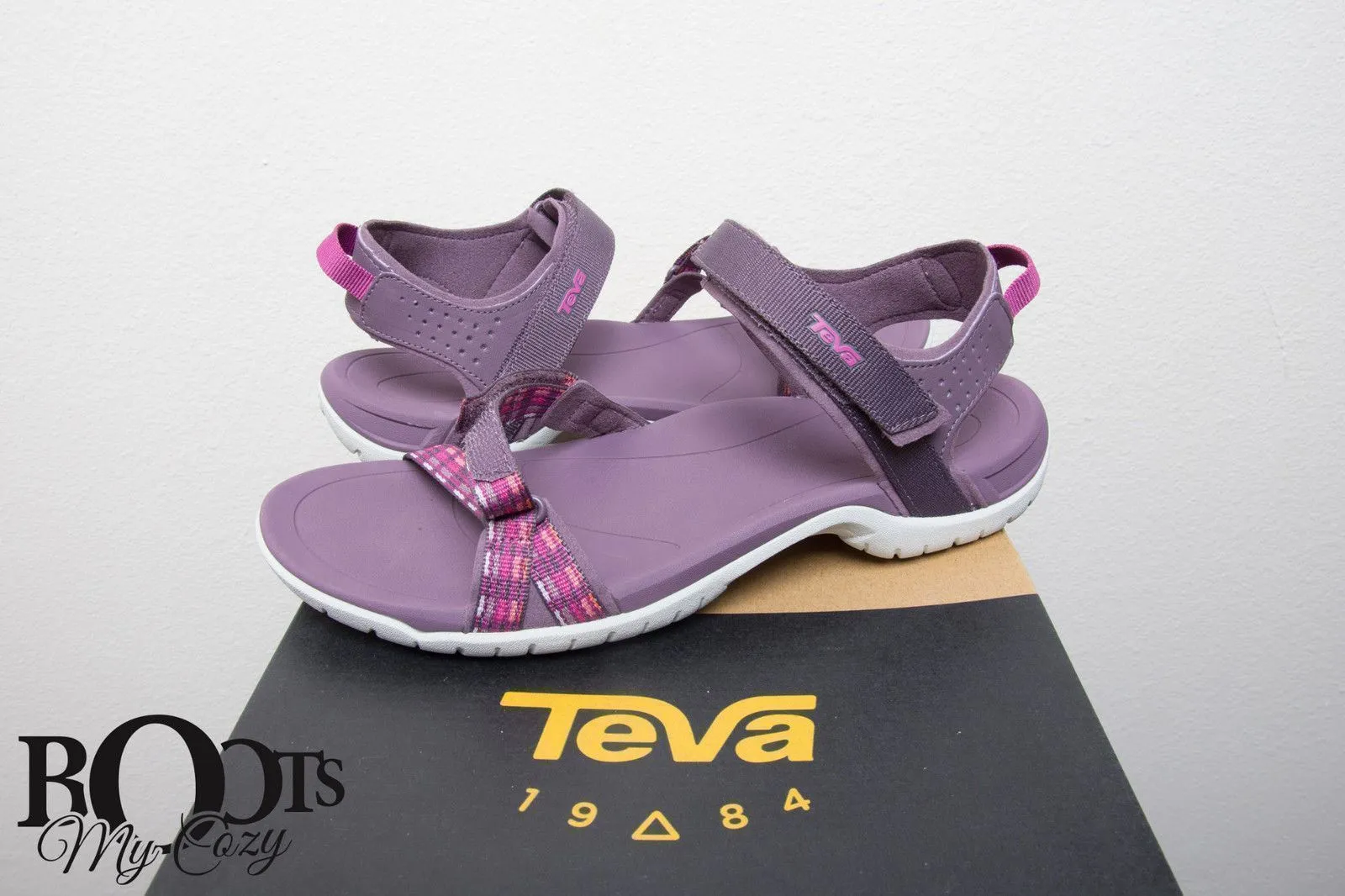 Teva Verra Modern Stripes Purple Samdals
