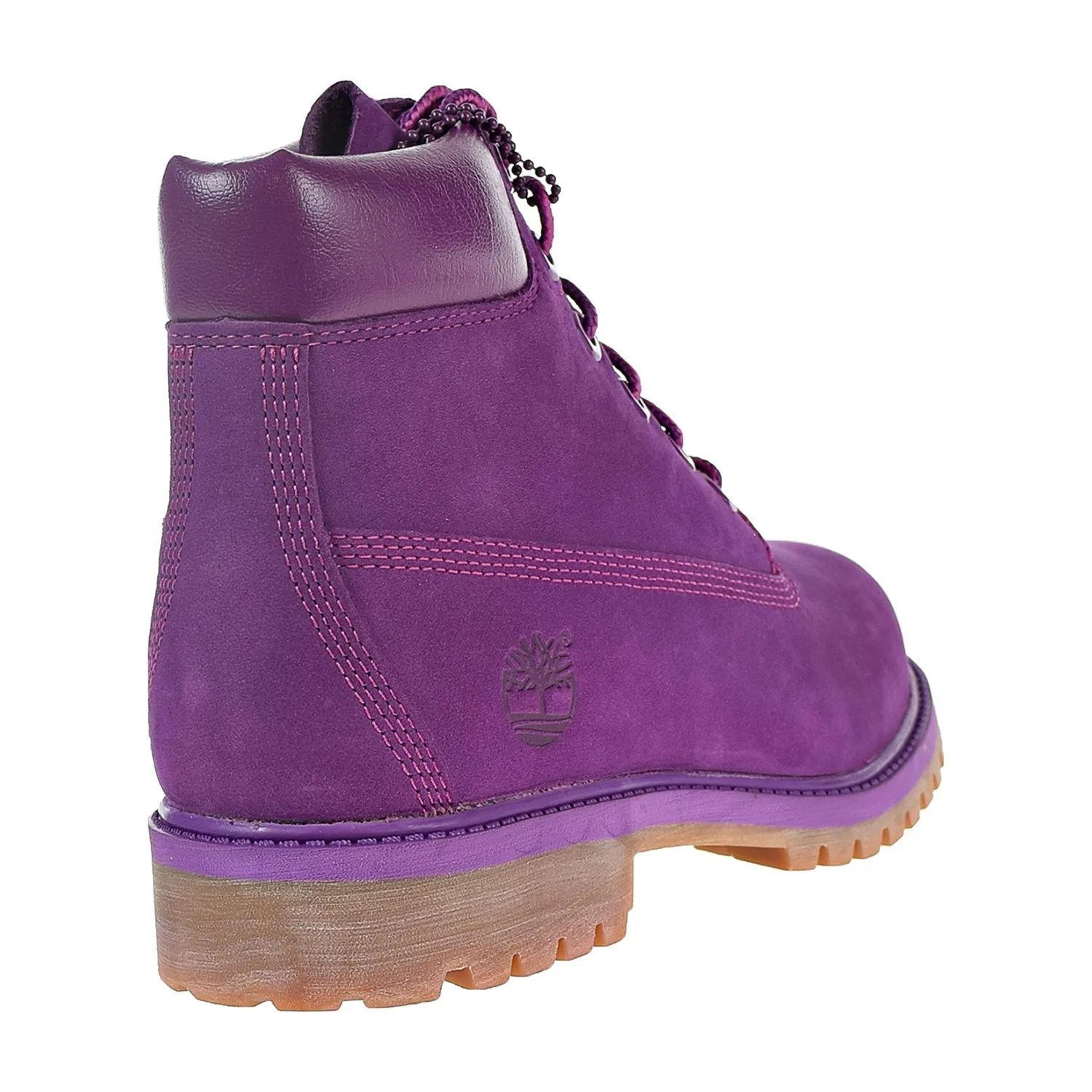 Timberland Premium 6 Inch Waterproof Boot Big Kids' Shoes Bright Purple