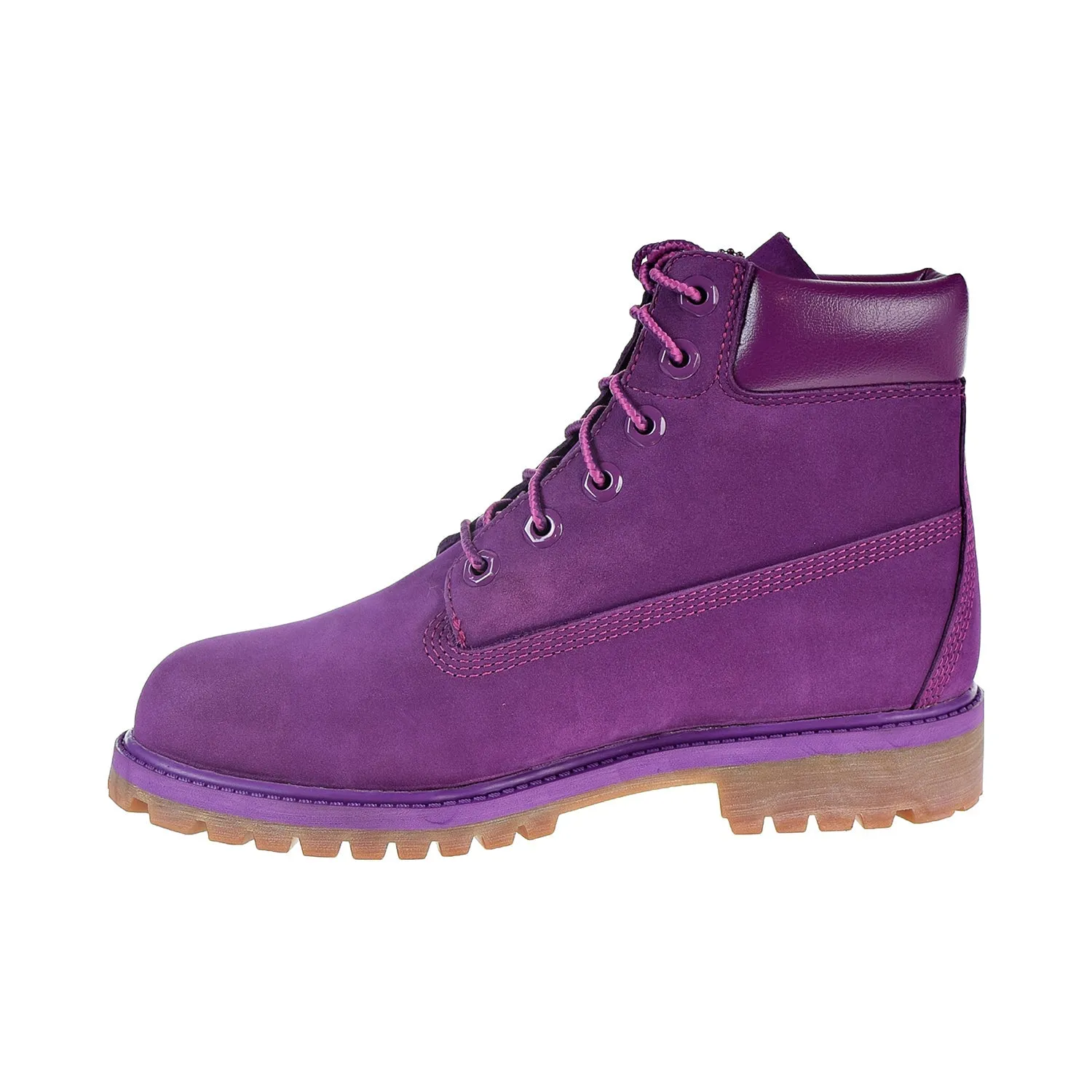 Timberland Premium 6 Inch Waterproof Boot Big Kids' Shoes Bright Purple