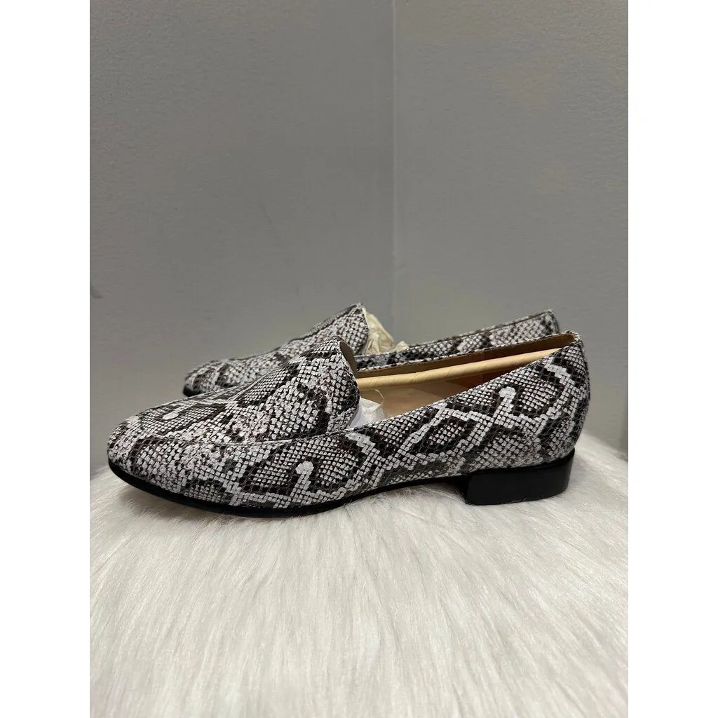 Villa Rouge Embossed Leather Patrice Loafers - Size 5.5