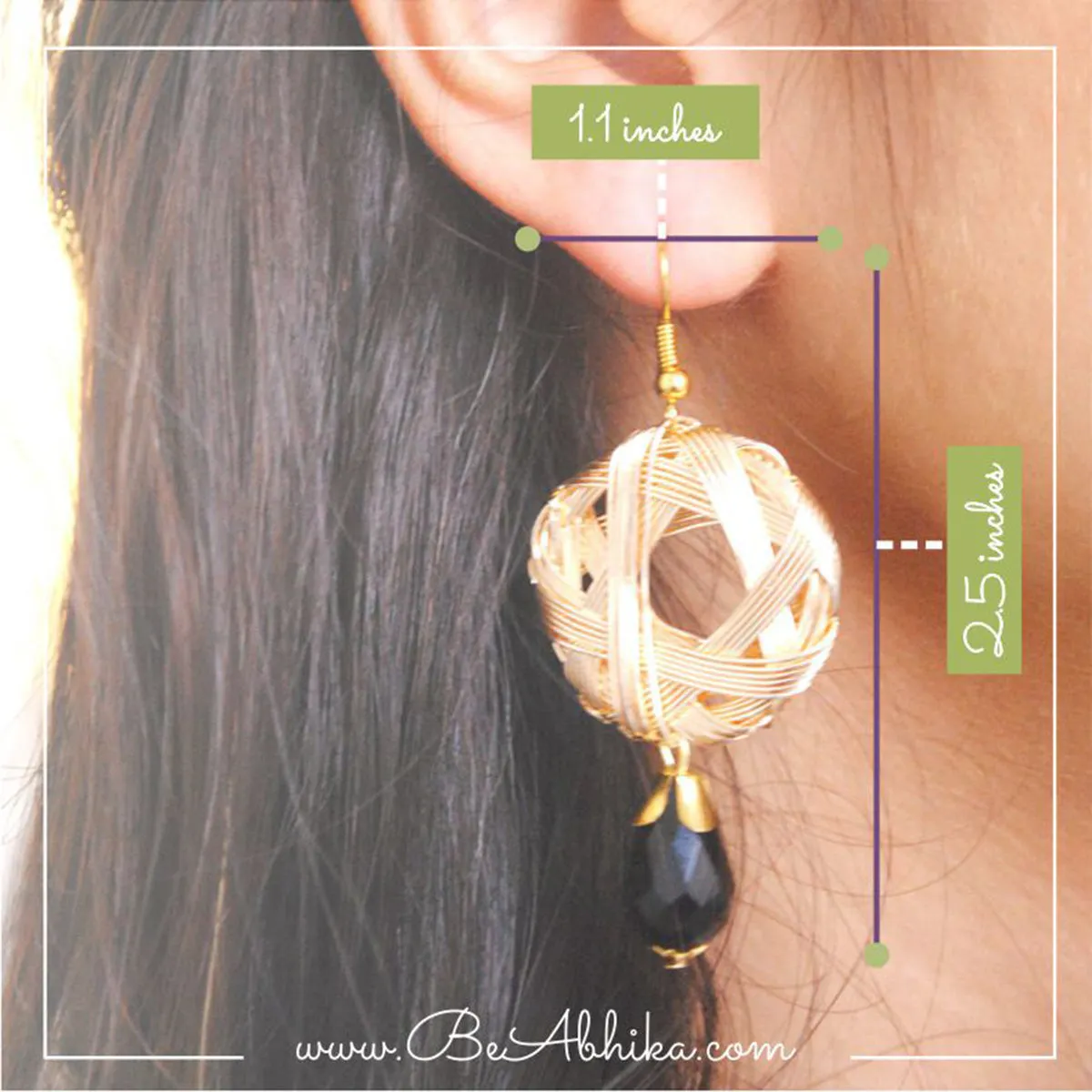 Weaved Mesh Earrings