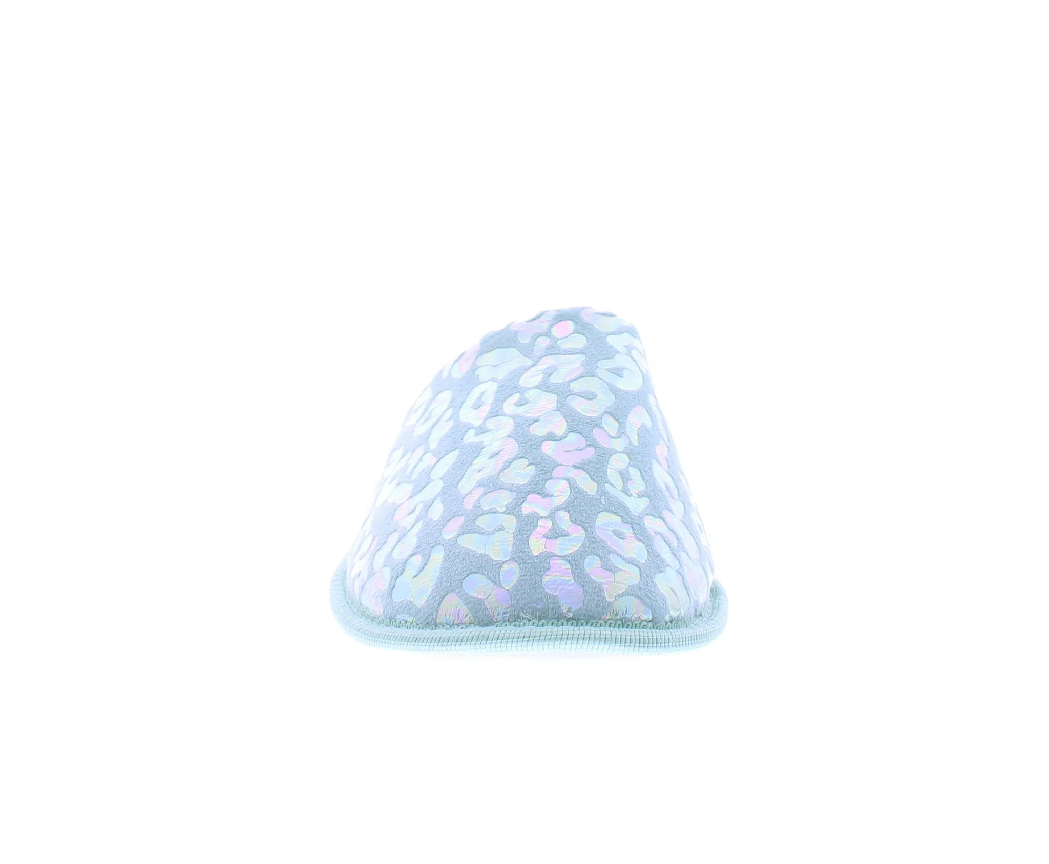 Women Iridescent Animal Print Closed Toe Slipper