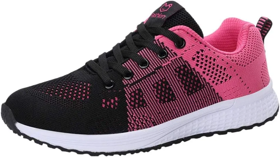 Women's Lace Up Walking Running Shoes Tennis Casual Mens Running Shoes Breathable Men Casual Dress Shoes Brown Sneakers Platform Tennis Shoe Cross Trainer Shoe