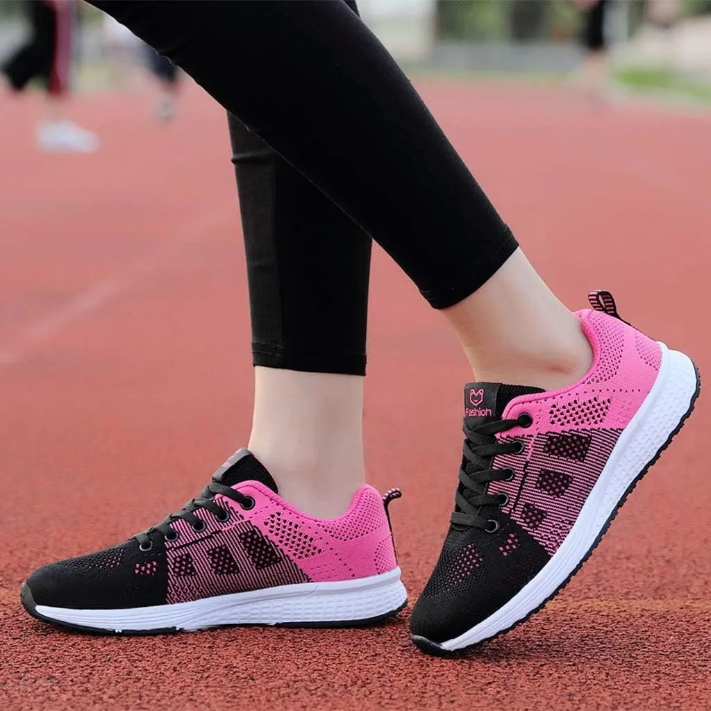 Women's Lace Up Walking Running Shoes Tennis Casual Mens Running Shoes Breathable Men Casual Dress Shoes Brown Sneakers Platform Tennis Shoe Cross Trainer Shoe