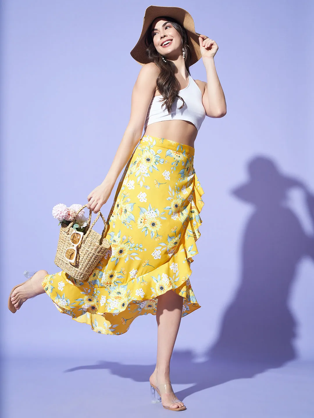 Wrap Around Tie-Up Skirt